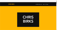 Desktop Screenshot of chrisbirks.co.uk