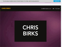 Tablet Screenshot of chrisbirks.co.uk